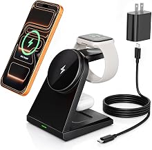 3 in 1 Wireless Charging Station,25W Wireless Charger Stand for Multiple Devices Apple Fast Desk Magnetic Charger Station with USB C Adapter for iPhone 17 16 15 14 13 12 Series/Apple Wacth&AirPods Pro - Image 1