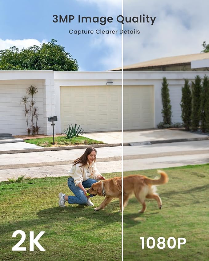 ieGeek Security Cameras Wireless Outdoor 2-Pack, 2K WiFi Surveillance Camera for Home Security, Battery Powered Security Cameras with Siren & Spotlight, AI Detection, IP65 Waterproof, Works with Alexa