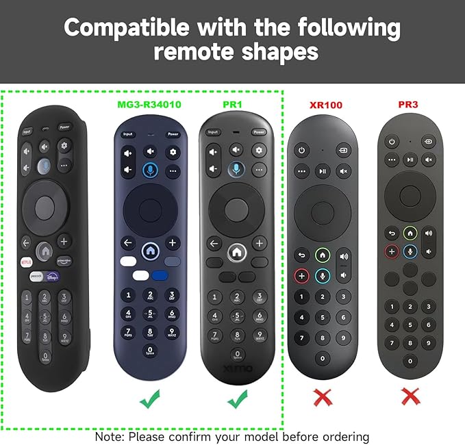 LEFXMOPHY Blue Cover for Xumo TV MG3-R34010 PR1 Remote Silicone Case for Pioneer Xfinity Spectrum Element 764f0000100 Remote Control Skin