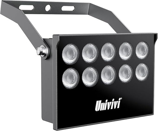 Univivi IR Illuminator 10 Led IR Lights for Night Vision Waterproof 850nm Long Range IR Light for Security Camera IR Light Outdoor & Indoor