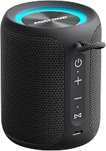 MIATONE Rush M - 20W Bluetooth Speaker IP67 Waterproof Speaker with Deep Bass, Portable Speakers for Beach Camping Accessories, Gifts for Men Fathers Him (Black) - Image 1
