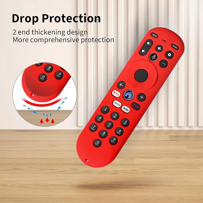 Hi Color Silicone Remote Control Cover for Xumo TV Remote Xumo Stream Box Voice Remote RC3401 Protective Case Sleeve (Black)
