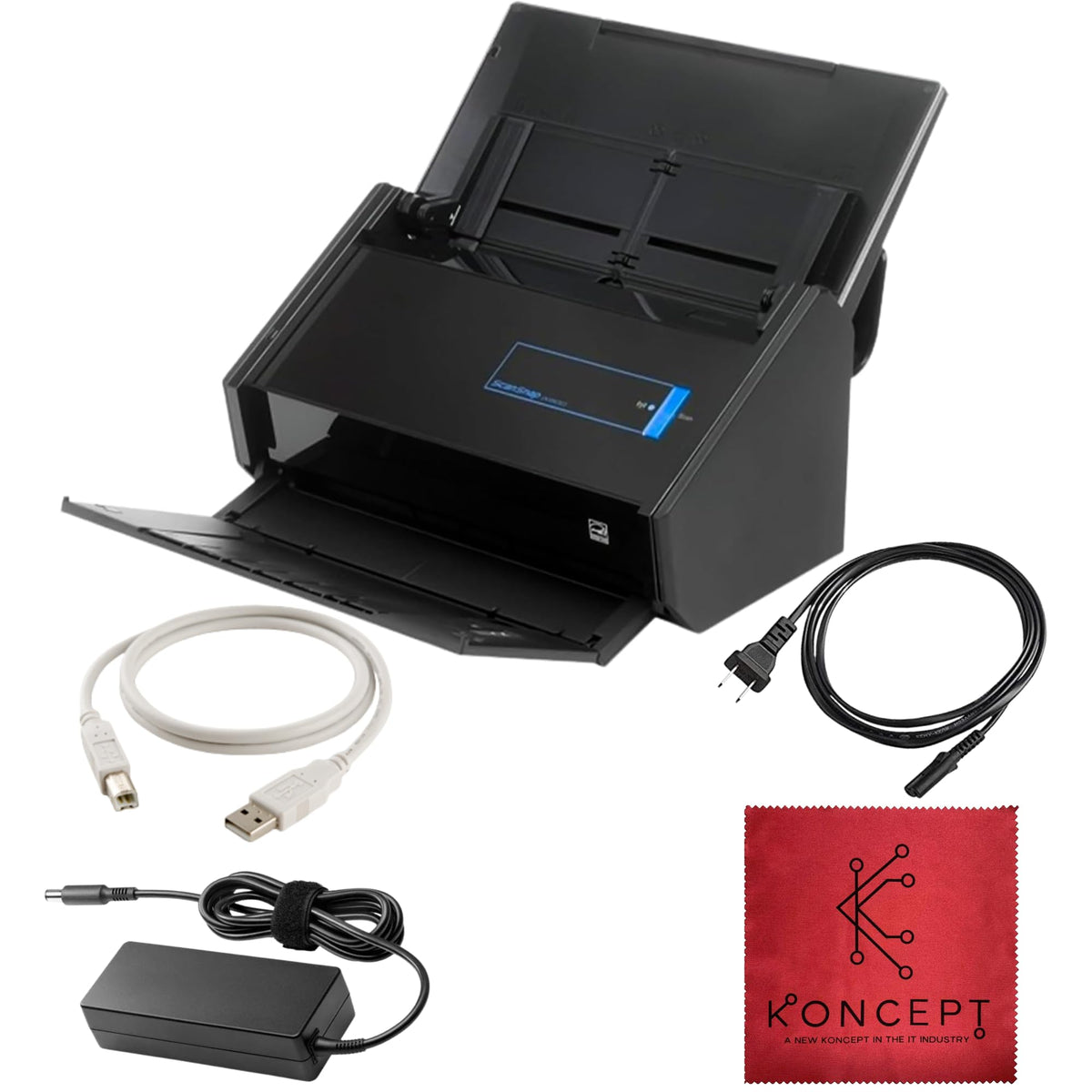 IX500 Fujitsu ScanSnap Duplex Document & Receipt Scanner, Mac/PC, USB 3.0