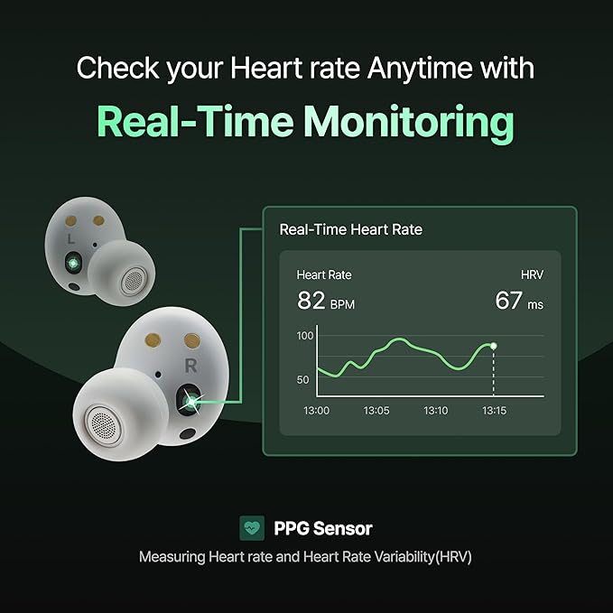 dbbeats Sleep Earbuds with Heart Rate Tracking & Brainwave Audio | Comfortable Fit for Side Sleepers | Noise Cancelling | Sleep, Meditation & Focus