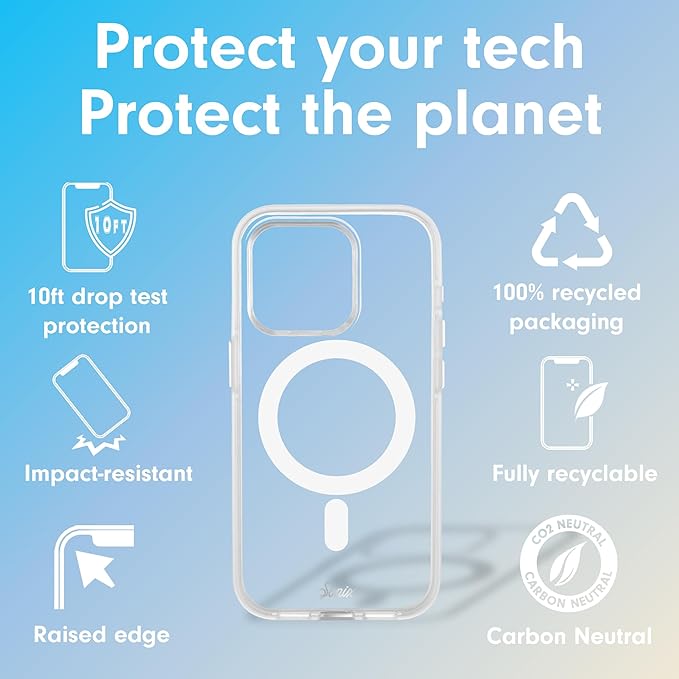Sonix Case for iPhone 15 Pro | Compatible with MagSafe | 10ft Drop Tested | Clear