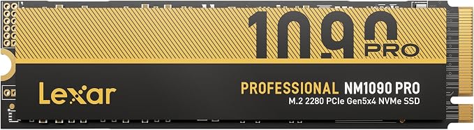 Lexar 4TB NM1090 PRO NVMe SSD, 14,000/13,000 MB/s, M.2 2280, PCIe Gen 5