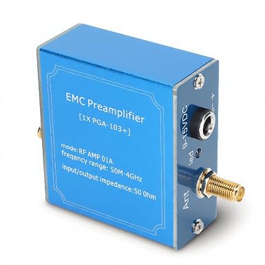 Ultra Low Noise Amplifier, LNA Module for RF & Software Defined Radio (SDR), PGA -103+ Chip Wideband 50M to 4GHz Frequency Capability with SMA Female Connector