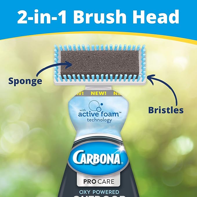 Carbona Pro Care Oxy Powered Outdoor Cleaner with Active Foam Technology | 22 Fl Oz, 2 Pack