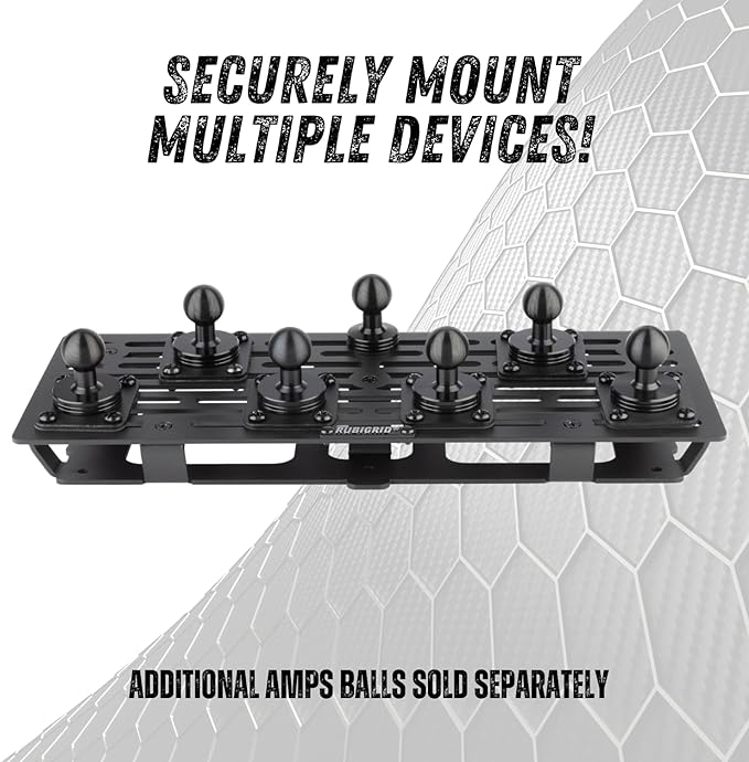 Bulletpoint RubiGrid Metal Dash Mount Phone Holder Multi-Device Mount Compatible with 2023+ Ford Super Duty (Spring-Loaded)