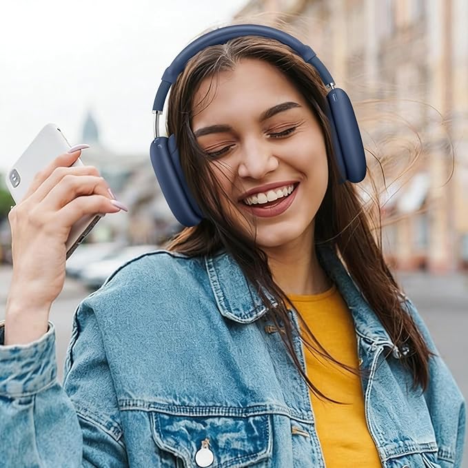 Lerobo Case Cover for AirPods Max Headphones, Anti-Scratch Ear Pad Case Cover/Ear Cups Cover/Headband Cover, Soft Silicone Skin Protector for Apple AirPods Max 2024/2020 Accessories(DarkBlue)