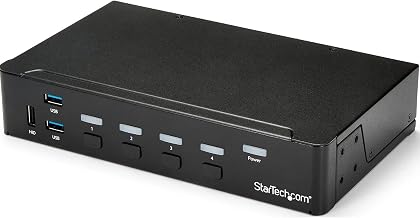 StarTech 4-Port HDMI KVM Switch, Full 1080p, USB 3.0 Hub, 3.5mm Audio, TAA - Image 1