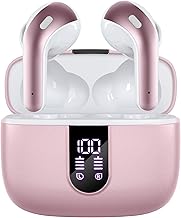 TAGRY Bluetooth Headphones True Wireless Earbuds 60H Playback LED Power Display Earphones with Wireless Charging Case IPX5 Waterproof in-Ear Ear buds with Mic for TV Smart Phone Laptop Computer Sports - Image 1