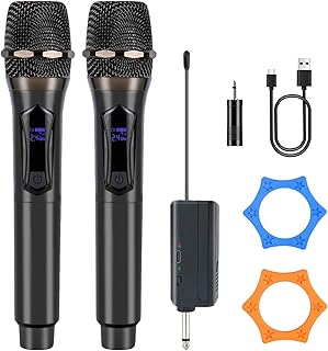 Wireless Karaoke Microphone dynamic Mic Up160ft range handheld plug-and-play design rechargeable Compatible with karaoke machines and PA systems Ideal for party、church Singing and other scenarios - Image 1