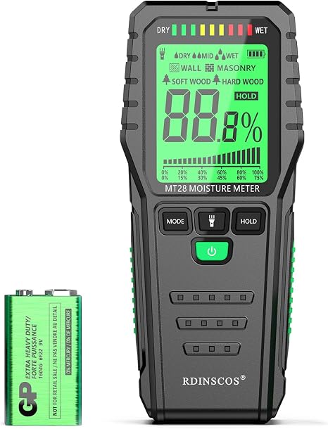 Pinless Moisture Meter for Wood Digital Wall Moisture Detector