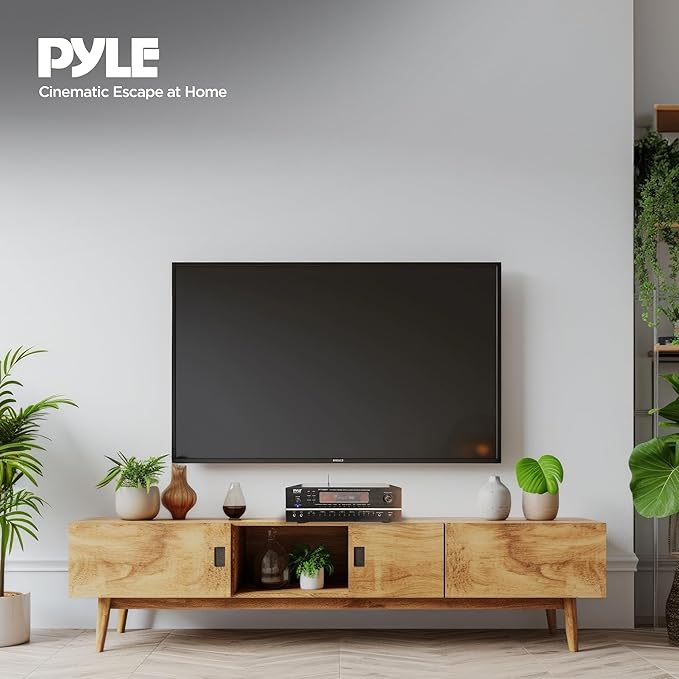 Pyle 7.1-Channel Hi-Fi Bluetooth Stereo Amplifier - 2000 Watt AV Home Theater Speaker Subwoofer Surround Sound Receiver w/ Radio, USB, RCA, HDMI, MIC IN, Supports 4K HD TV's, 3D - Pyle PT796BT