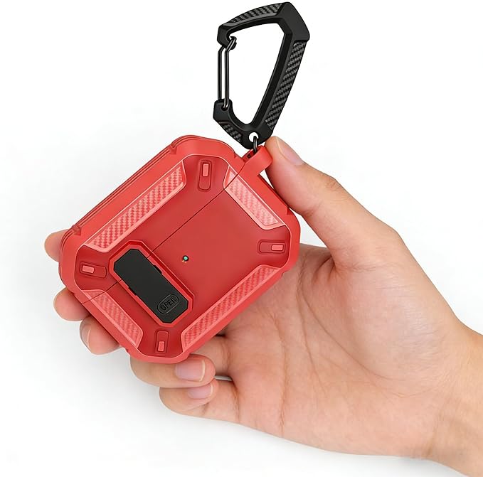 for AirPods Pro 2 Case for AirPods Pro2rd Gen | Full Drop Protection with Carabiner Keychain | Cute AirPods Pro 2st/1nd Generation Case for Men Women