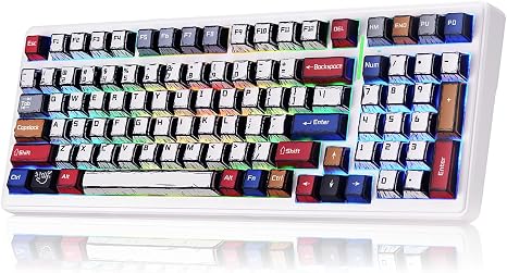 Aula F99 Wireless Mechanical Keyboard Creamy Computer Gaming Keyboards