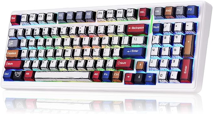 Aula F99 Wireless Mechanical Keyboard Creamy Computer Gaming Keyboards