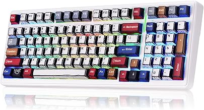 Aula F99 Wireless Mechanical Keyboard Creamy Computer Gaming Keyboards - Image 1