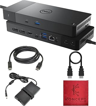WD22TB4 Dell Thunderbolt 4 Dock 40Gbps USB-C/USB A - Dell Docking Station Dual Monitor with 180W, HDMI & DisplayPort Cable - Supports 4K Displays & Upto 3 Monitors (Renewed) - Image 2