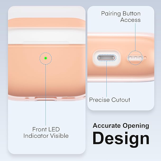 Valkit for Airpods Pro 3 Case Clear with Cleaner Kit | Soft TPU Airpods Pro 3 Generation Case | Protective Cover Shockproof | iPods Pro 3 Cases | for Air pods Pro Gen 3 2026(Clear Orange)