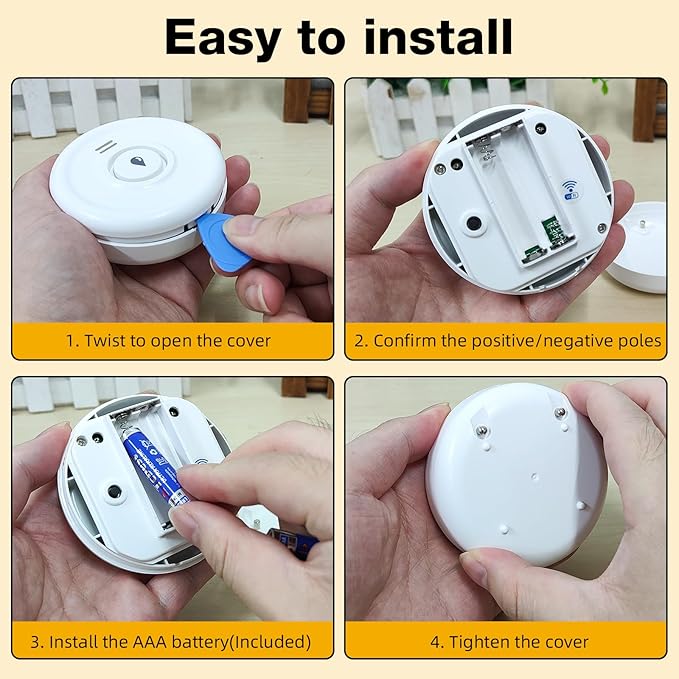 WiFi Water Leak Sensor, 100 dB Water Alarm Leak Detector, for Home, Basement, Bathroom, Kitchen(3 Pack)
