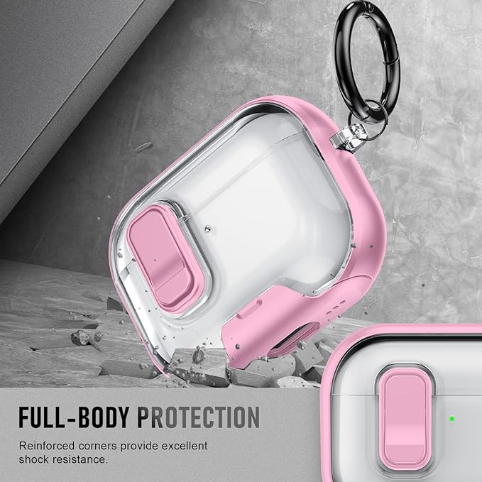 for AirPods Pro 3 Case (2025) with Phone Stand & Cleaner Kit, Cute Soft Silicone Cover for AirPods Pro 3rd Genera case with Keychain for Women Men with Keychain for Airpod Pro case(2025) Pink