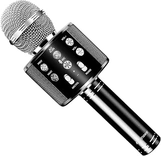 Microphone for Kids, Voice Changing Karaoke Micorphones Boys Girls Gifts for Kids Party Singing Microphone, White Elephant Gift for Adults