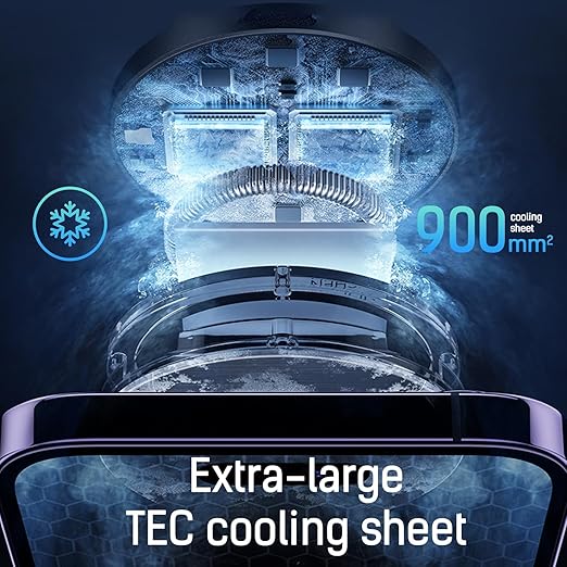 Magnetic Phone Cooler, Phone Cooler Phone, pad Cooler, Phone Radiator with Liquid Cooling,Freeze in 15s, noiseless Cooling,for Phone/Tablet/Pad (Don't Support Wireless Charging)