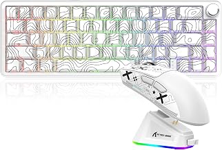 ATTACK SHARK X65 PRO HE Magnetic Keyboard & X11 Gaming Mouse Combo, White - Image 1