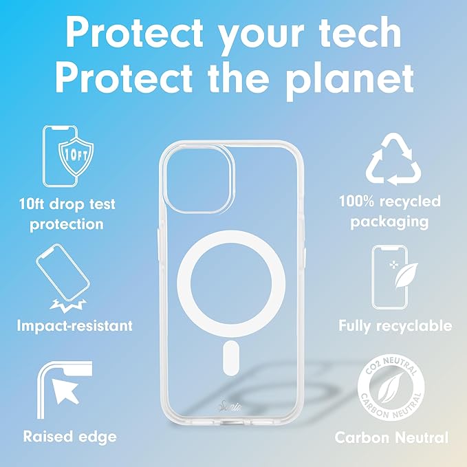 Sonix Case for iPhone 15 Plus, iPhone 14 Plus | Compatible with MagSafe | 10ft Drop Tested | Clear