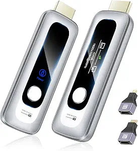 Wireless HDMI Transmitter and Receiver 328FT/100M Real-Time LCD Display