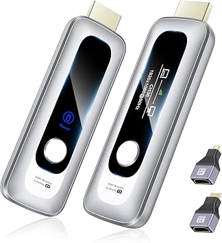 Wireless HDMI Transmitter and Receiver 328FT/100M Real-Time LCD Display