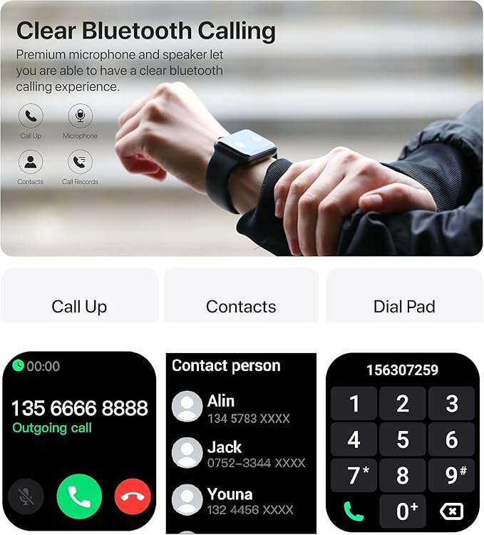 Smart Watch for Men Women(Answer/Make Call), 2025 New Smartwatch 1.85" HD Fitness Watch with 100+ Sport Modes, Heart Rate, Sleep Monitor, Pedometer, IP68 Waterproof Activity Tracker for Android iOS