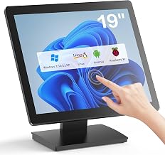 19 inch POS Touch Screen Monitor, Full HD 1280 x 1024 Capacitive Touchscreen with HDMI/VGA Input, Heavy-Duty Metal Stand, for Retail, Restaurant, Bar, Gym, Warehouse and POS System - Image 1