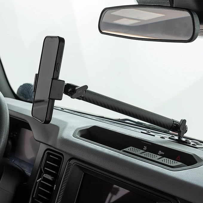 Rough Country Dash Mount Kit for Ford Bronco (2021??025) - Trail-Ready Phone & Device Mount w/ 8" Arm for Standard Devices