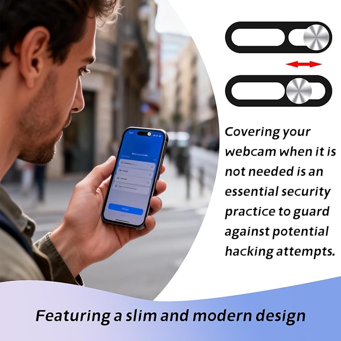 Front Camera Cover,Camera Covers Compatible with iPhone 17/17 Air / 17 Pro/ 17 Pro Max,Privacy Protection Slide, 2 Pack-Silver