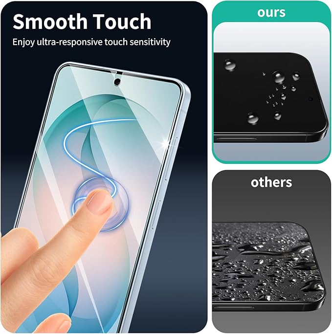 3+3+1-Pack, Screen Protector and Camera Lens Protector for Samsung Galaxy S26 with Installation Alignment Aid, Tempered Glass Film, Impact-Protection, HD, Anti-Scratch, 9H Hardness
