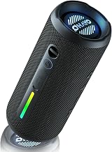 OHAYO Portable Bluetooth Speaker, IPX7 Waterproof, 24W Stereo, LED Lights