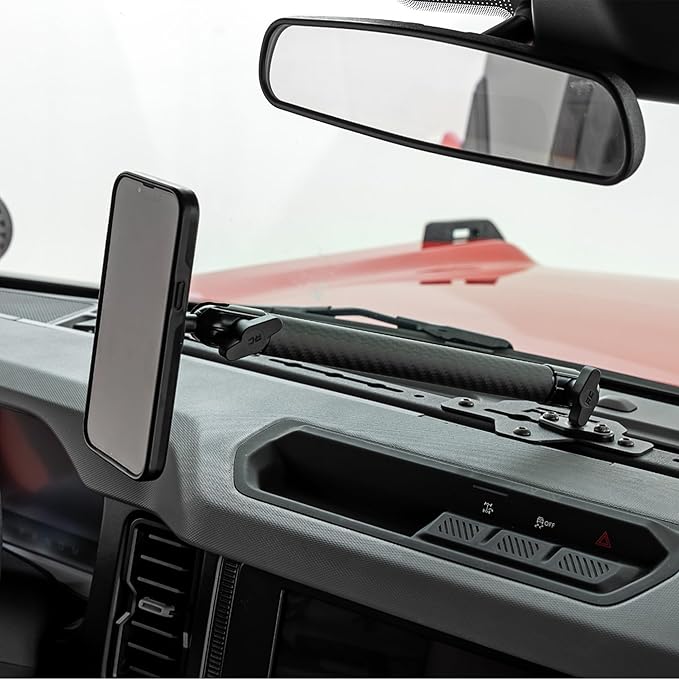 Rough Country Dash Mount Kit for Ford Bronco (2021??025) - Trail-Ready Phone & Device Mount w/ 8" Arm for MagSafe Devices