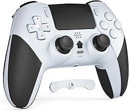 CHEREEKI Wireless Controller for PS4 with 2 Macro Buttons White - Image 1