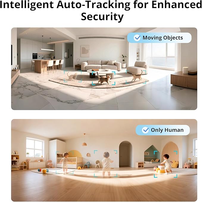 SONOFF Indoor Security Camera 1080P, CAM-PT2 Pan Tilt WiFi Camera with 360° View, Motion Tracking, Color Night Vision, 2-Way Audio, Privacy Mode, Compatible with Alexa & Google Home