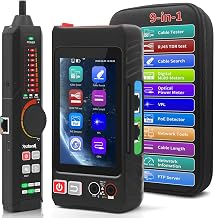 Multifunction Network Caber Tester,UTP Ethernet Cable Tester,Cable Tracer,4" IPS Touch Screen Network Tester Support DMM,OPM,Network Tools,POE++ Detect,RJ45 TDR,Length,FTP,NCV,IP/LLDP/CDP/PD/PPPOE - Image 1