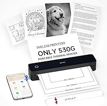 iDPRT Portable Printer Wireless for Travel, Inkless Thermal Printers