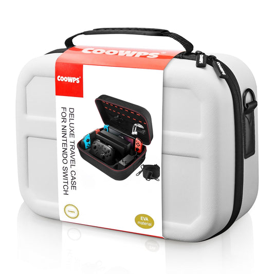 COOWPS Switch Case for Nintendo Switch & OLED Model, Travel Storage Case