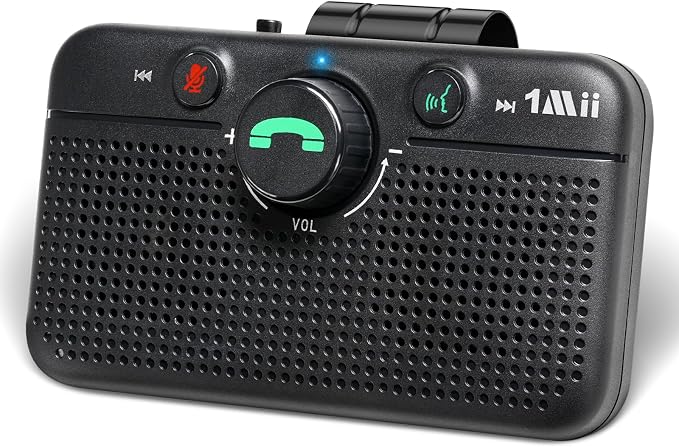 1Mii CarEcho MK02 Bluetooth 6.0 Car Speaker, Handsfree Speakerphone Kit