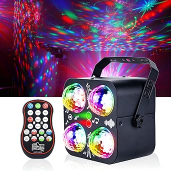 Party Lights DJ Disco Ball Light with 4 RGB Magic Balls and 90 Patterns