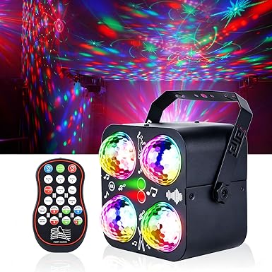 Party Lights DJ Disco Ball Light with 4 RGB Magic Balls and 90 Patterns