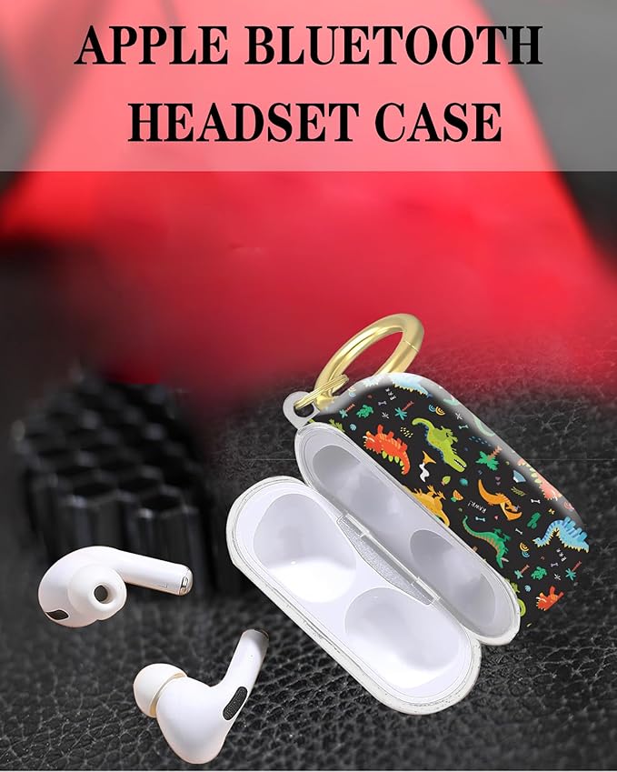 Compatible with Airpod Pro 2nd/1st Generation,360° Full Protection Cover for Girl Women,Cute Accessories Hard Case Portable & Shockproof for Airpod Pro 2nd Charging Case 2023/2022/2019(Cute Dinosaur)