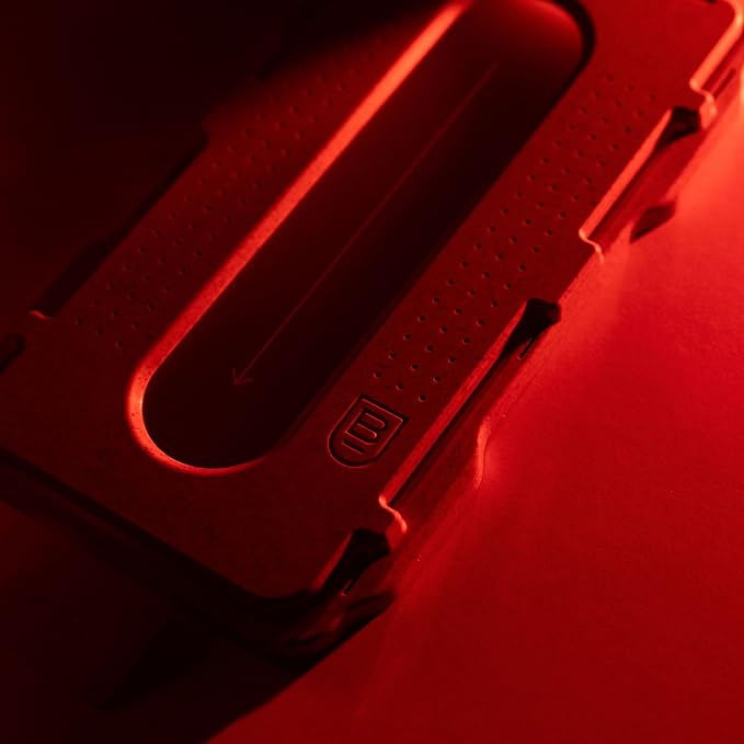 BodyGuardz Red Light Converter Privacy Screen Protector – Passive Red Light Therapy for Face - Promotes Better Sleep, Healthier Skin, Reduced Eye Strain - Privacy Glass, Easy Install (iPhone 15 Pro)
